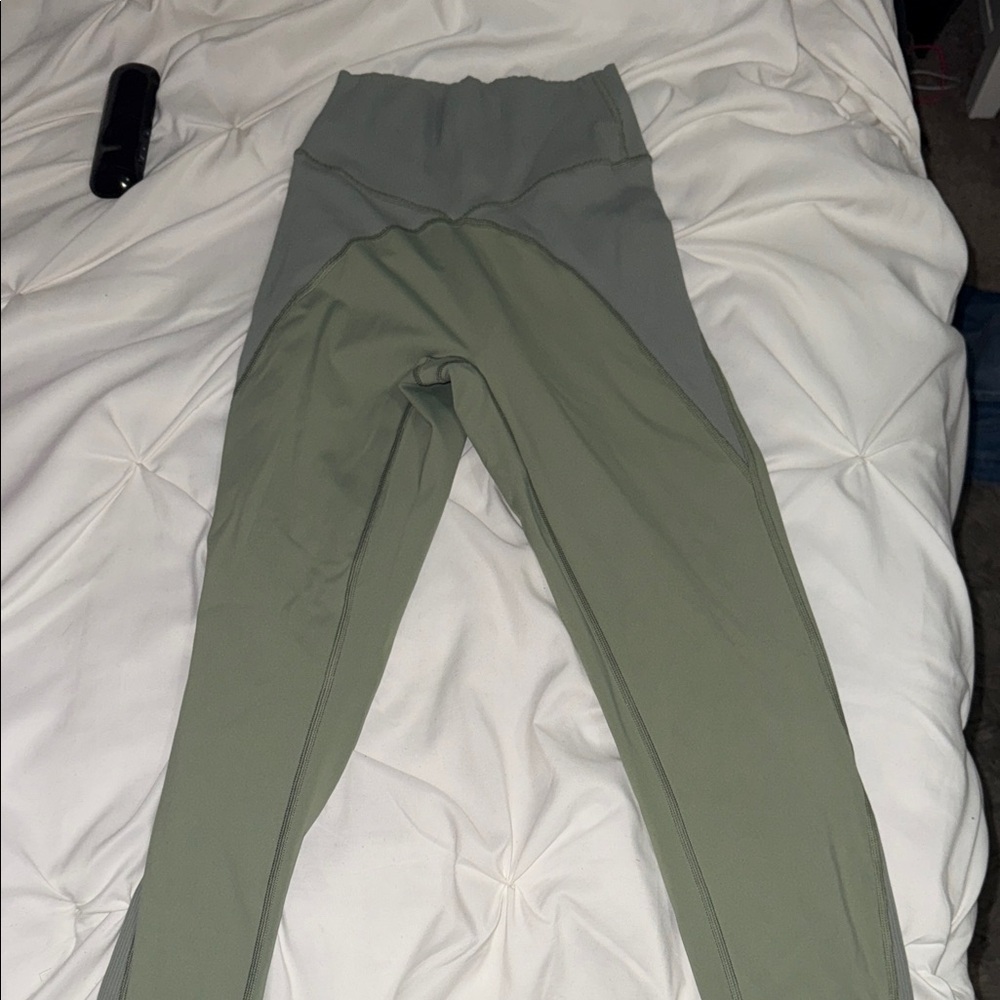 Aerie Olive and Gray Women's Leggings